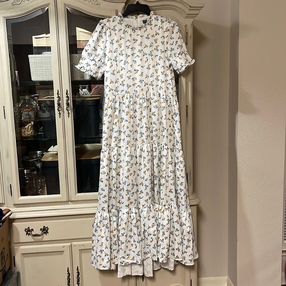 Sister Jane DREAM ruffled Tiered Maxi Dress S modest